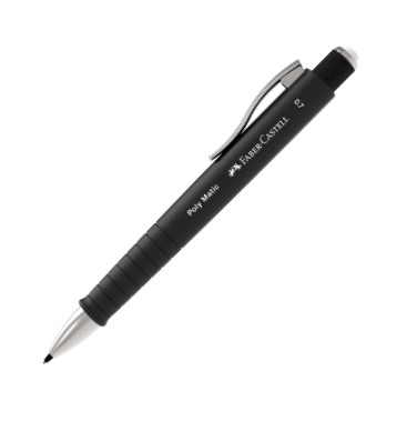PENCIL MECH POLY 0.7MM BLK
