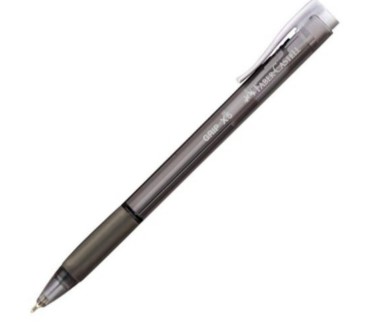 PEN BALL GRIPX 5MM RETRACT BLK