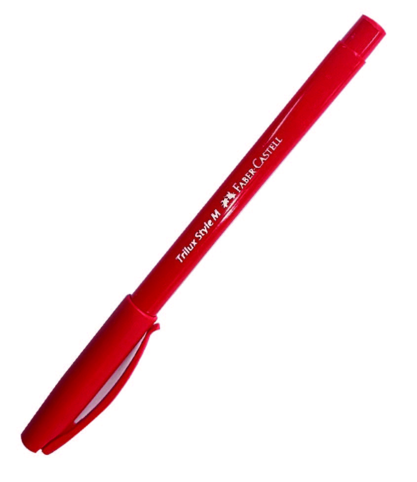 PEN BALL TRILUX RED MED