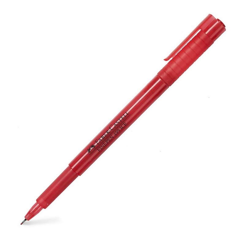 PEN FINE PT 499 ICE 0.4MM RED