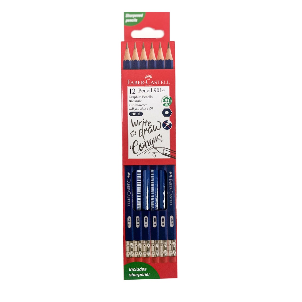 PENCIL HB2 BLUE HEXAGONAL BOX/12