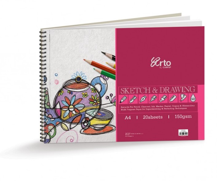 BOOK SKETCH & DRAWING SPIRAL A4