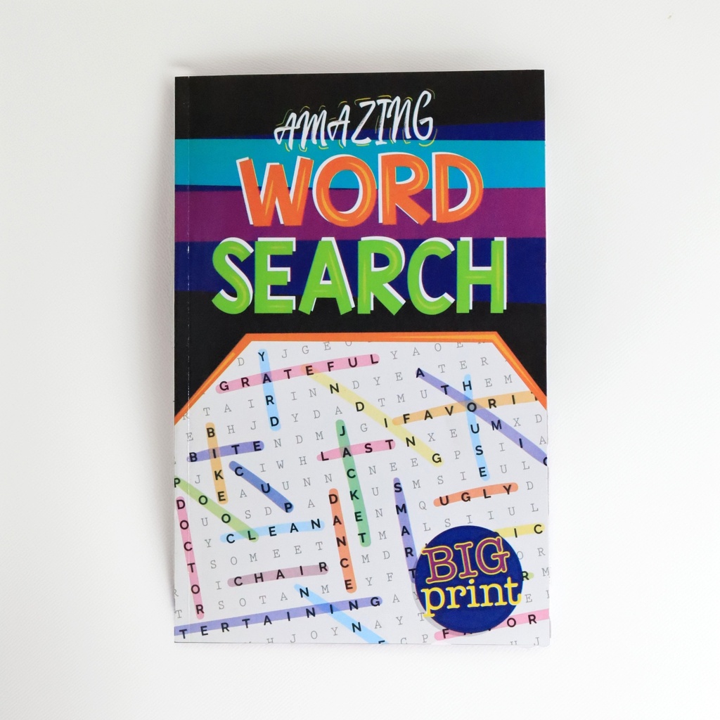 BOOK- PUZZLE FIND-A-WORD BIG PRINT 128PGS