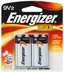 BATTERIES ENERGIZER 9V (2pk)