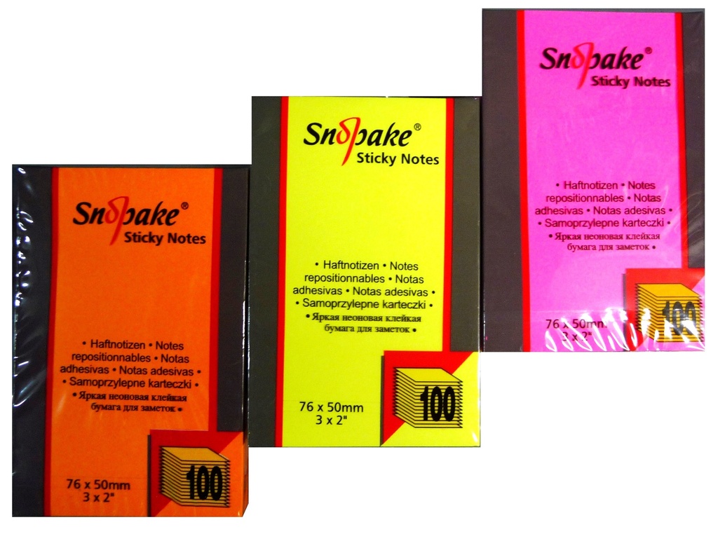 NOTE STICKY 2X3  DISPLAY ASSTD NEON