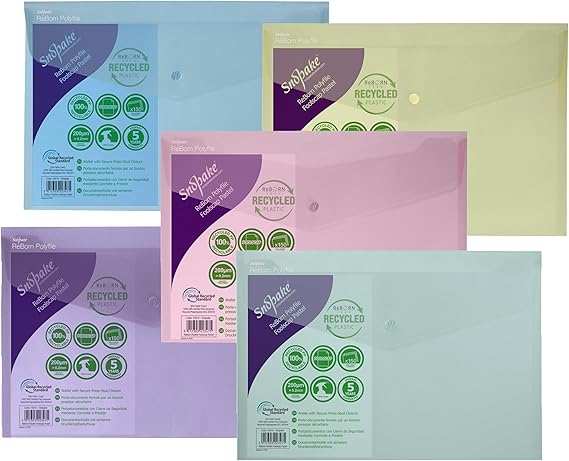 FILE POLY F/S /GRS PASTEL ASSORTED