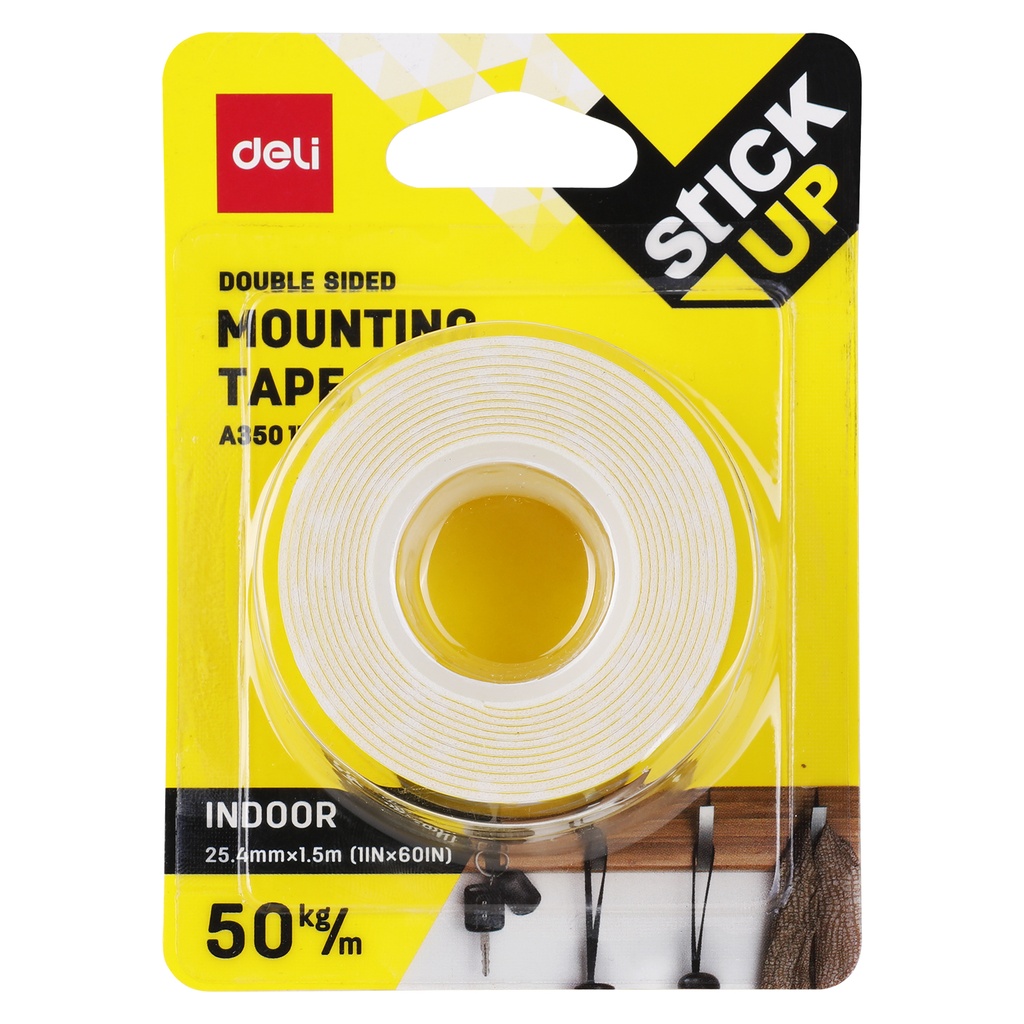 TAPE MOUNTING WHITE 1"X1.6 YDS