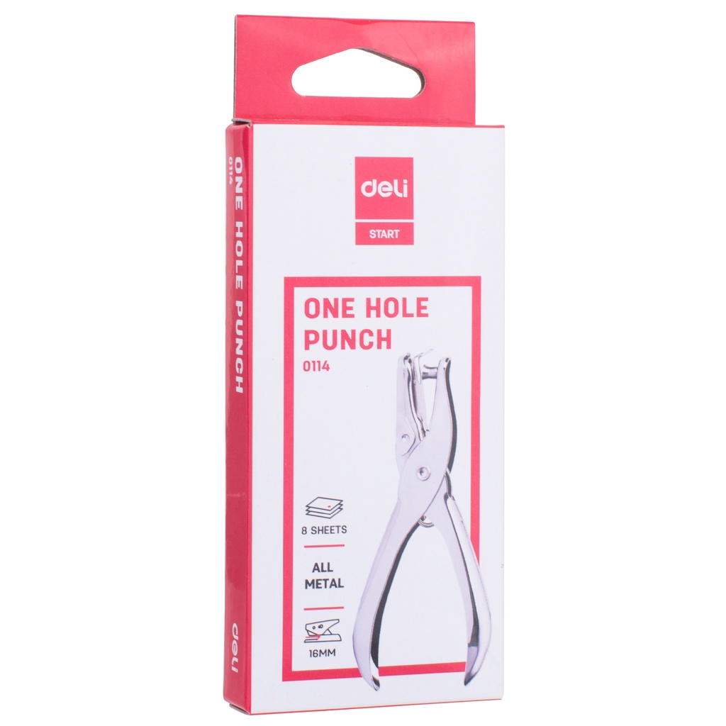 PUNCH ONE-HOLE 8 SHEETS SILVER