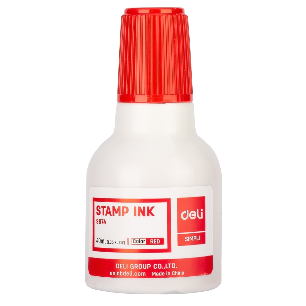 INK ENDORSING/STAMP PAD 40ML RED