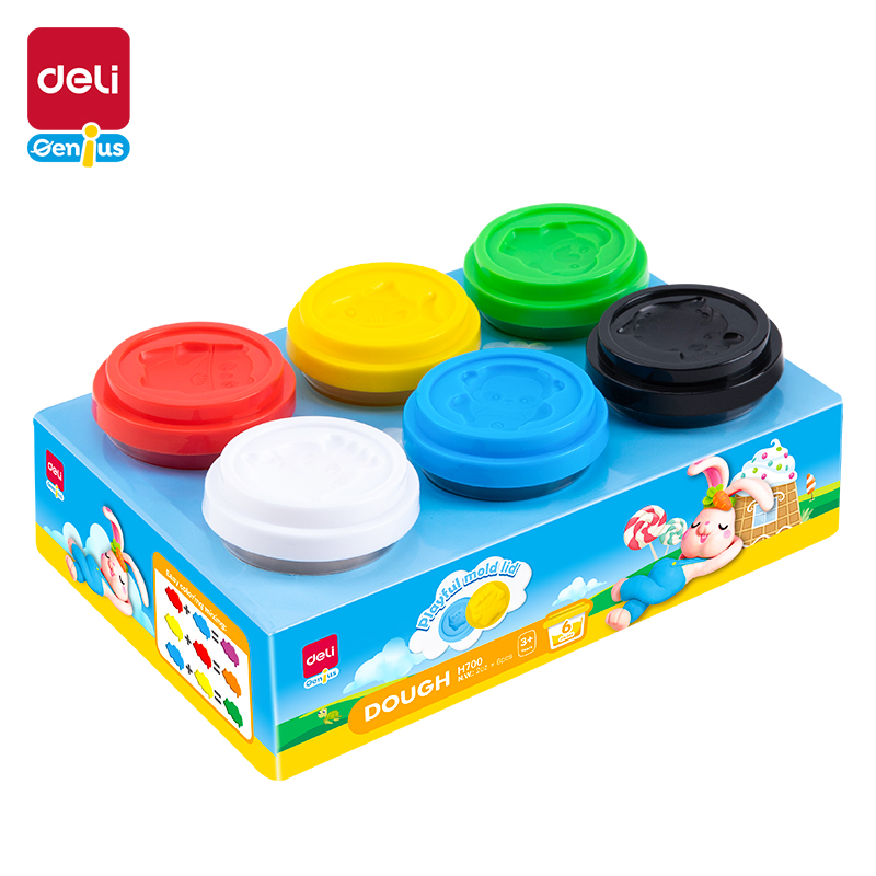 CLAY DOUGH 6 COLORS ASST.