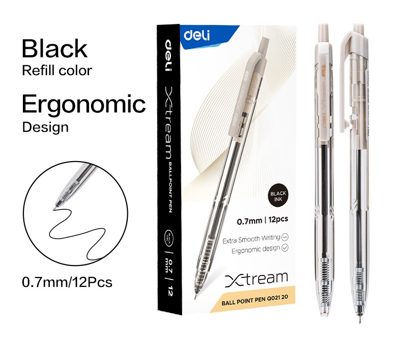 PEN BALL MINI TIP 0.7 BLACK INK BLACK