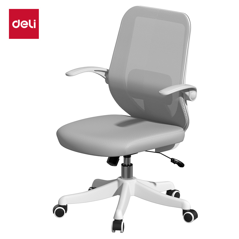MESH BACK CHAIR FABRIC SEAT GREY