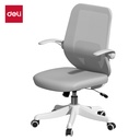 MESH BACK CHAIR FABRIC SEAT GREY