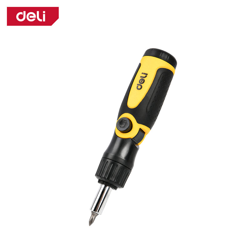 TOOLS 13 IN 1 RATCHET SCREWDRIVER 13PCS/SET YELLOW