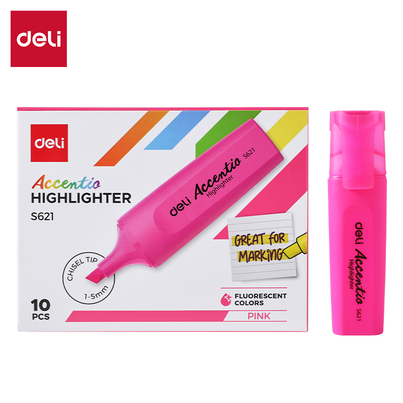 HILIGHTER CHISEL TIP PINK
