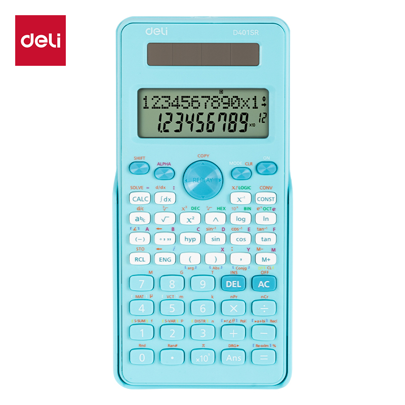 CALCULATOR SCIENTIFIC 401F 12-DIGITS BLUE