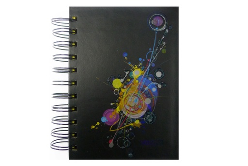 [CW12073] BOOK NOTE SPIRAL BRIGHT120P A6