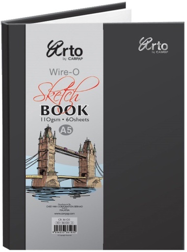 [CW36102] BOOK SKETCH HARD CVR A4 60PG 36132 (36014)