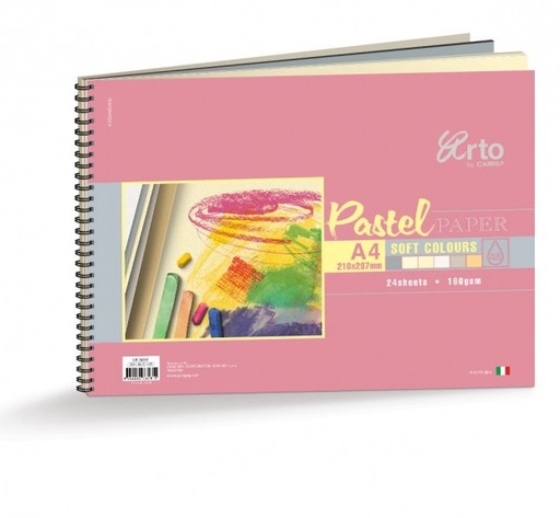[CW36181] BOOK PASTEL WIRE A4 24SHT/ 054