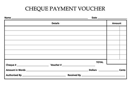 [LPP085] PAD CHEQUE PAYMENT VOUCHER