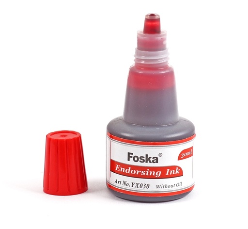 [ASX30RD] INK ENDORSING 30ML RED