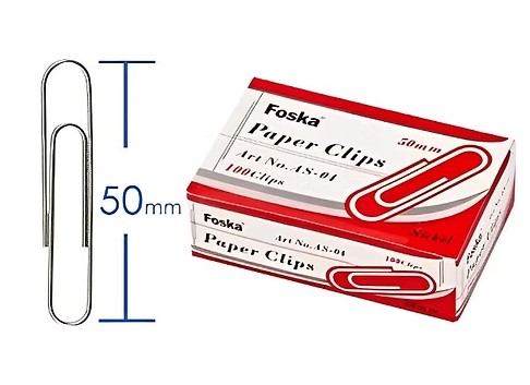 [AS-04] CLIPS PAPER METAL JUMBO (50MM)