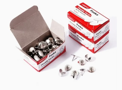 [AS22-0] PINS THUMB TACKS (100) FOSKA