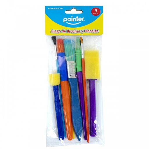 [AIAB1638] BRUSH ARTIST PAINT 9PC