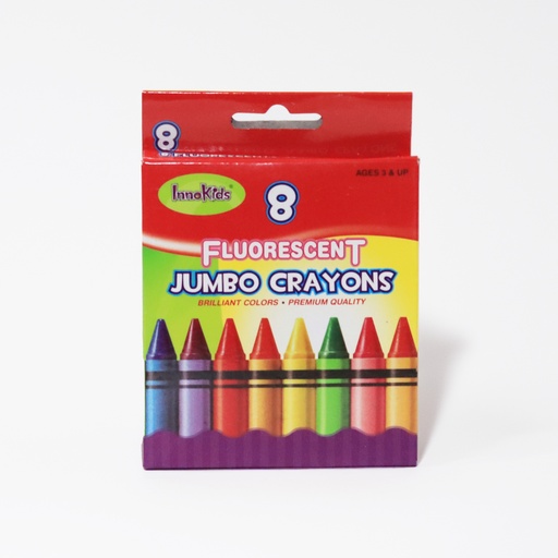 [IK11400] CRAYONS FLUOR JUMBO 8'S