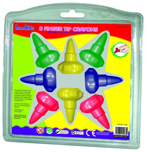 [IK11467] CRAYONS FINGER TIP 8'S