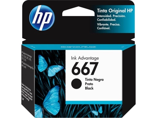 [HP667BK] CART HP INKJET 667/3YM78AL BLK