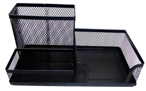 [AS69058] TIDY DESK MESH -3 SECTIONS BLK