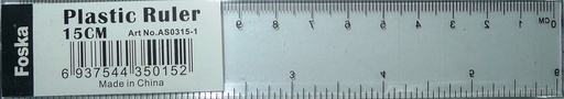 [DK09012] RULER PLASTIC 6IN/15CM 3151