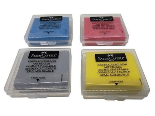 [FCM27120] ERASER KNEADABLE COLORED 18'S
