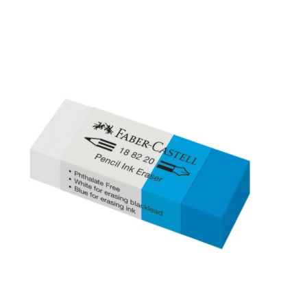 [FCM7082] ERASER WHITE/BLU LG 1882-20