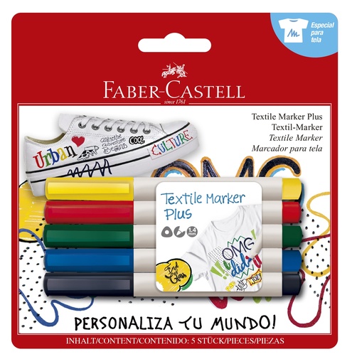 [FCP59405] MARKER TEXTILE PLUS 5'S FABER