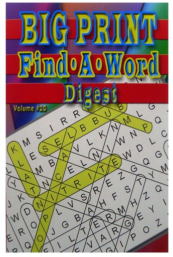 [VSP3401] BOOK FIND A WORD BIG PRT 8X5