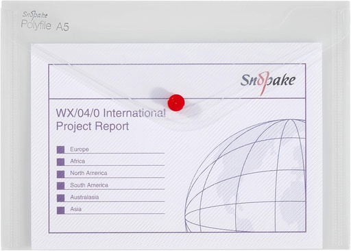 [SN11382] FILE POLY A5 CLEAR