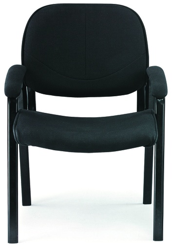 [FUIJ614AV] VISITORS CHAIR FABRIC BLACK