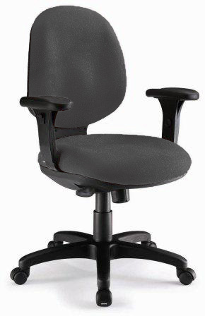 [FUIJ68BK] ERGONOMIC TASK CHAIR FABRIC BLACK