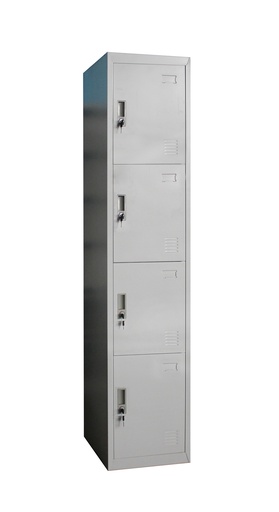 [FUR4DLK] METAL LOCKER 4 DOOR GRY
