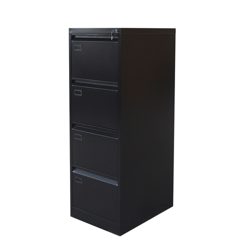 [FUR4DVBK] 4-DRAWER VERTICAL CABINET BLACK