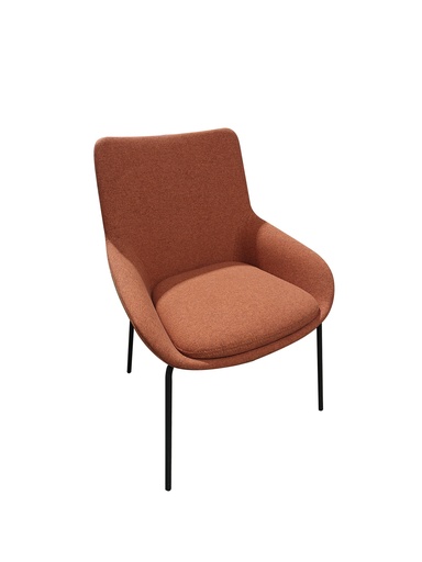 [FUYLN05RD] VISITOR CHAIR FABRIC RED
