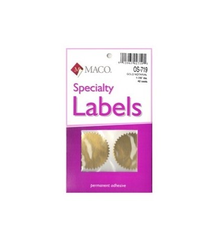 [MA00720] LABEL NOTARIAL SEAL GOLD 2"- 44