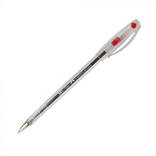 [FCP346121] PEN #061 BALL POINT RED FINE (metal tip)