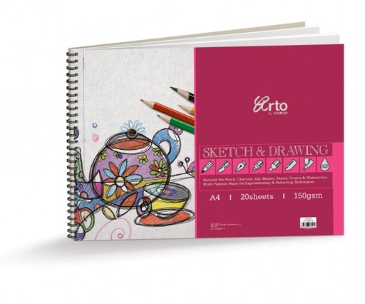 [CW36194] BOOK SKETCH & DRAWING SPIRAL A4