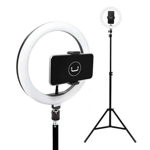 [UTPH1802BK] LED RING LIGHT 10'' WITH STAND