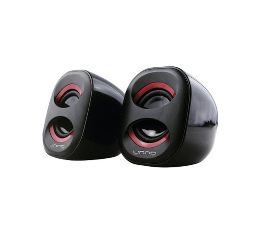 [UTSP9012RD] DESKTOP SPEAKERS BRAZZA USB 2.0 BLACK/RED