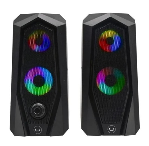 [UTSP9030BK] DESKTOP SPEAKERS BRV30 GAMING USB 2.0- BLACK LED