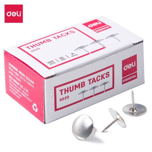 [DELIE0020] PINS THUMB TACKS #3 3/8'' SILVER